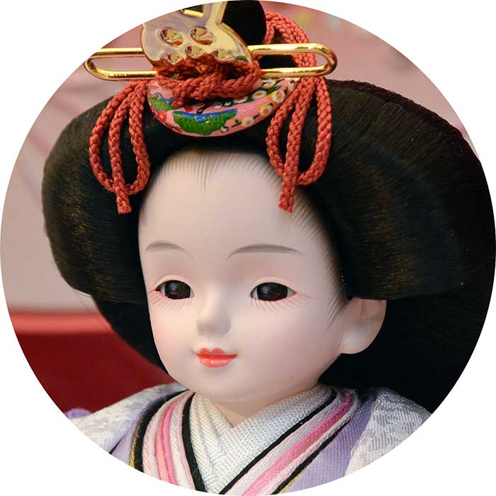 可愛いお顔のプリンセス雛人形の女雛